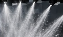 Bicos de alta pressão do Go Wash em operação